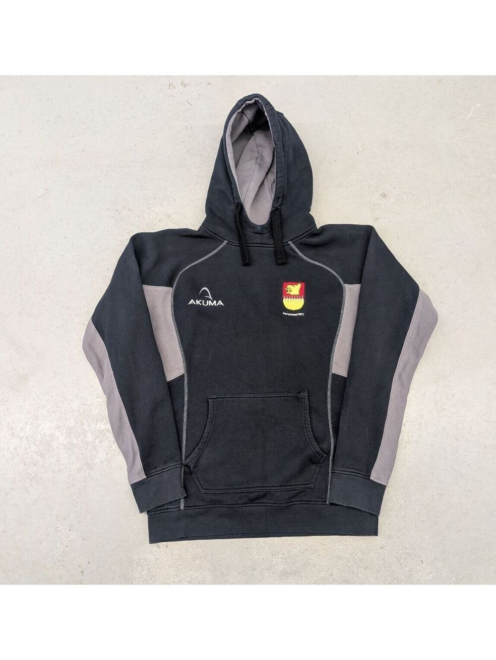 Akuma Hampstead RFC Rugby Club Hoodie Black and Grey